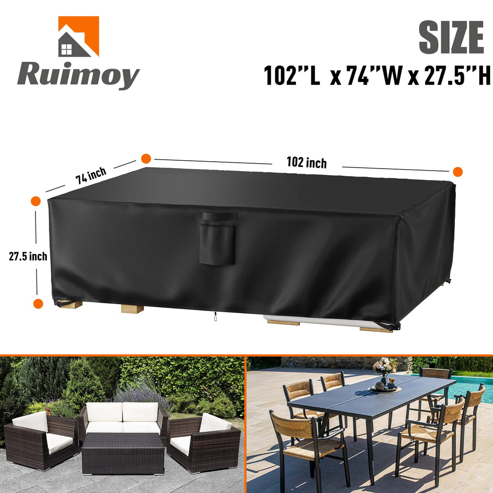 Ruimoy closeup showing 600D fabric texture for durable weather resistance