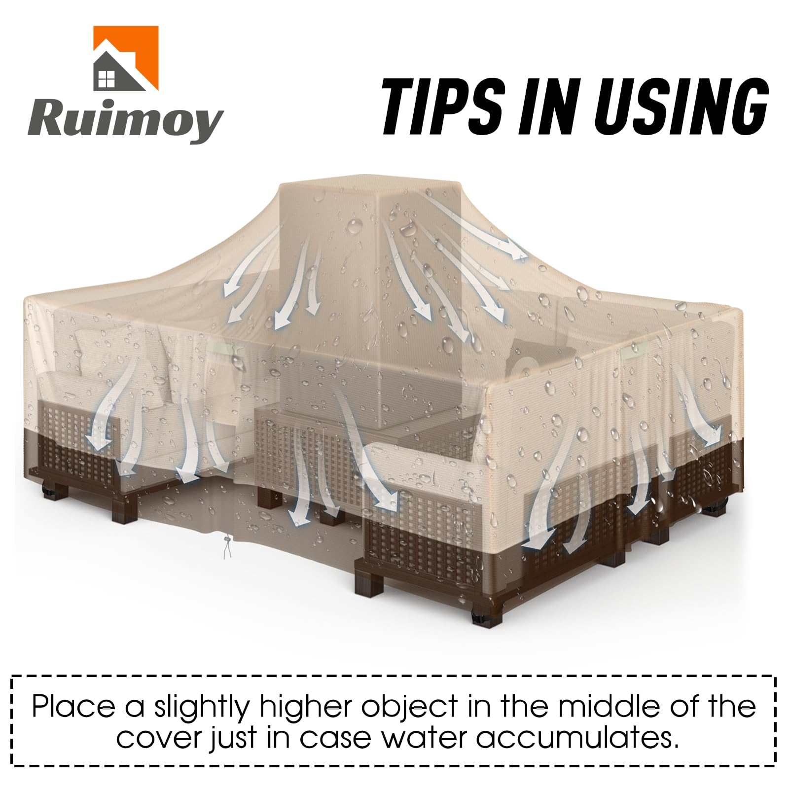 Ruimoy taped seams detail protecting against water penetration
