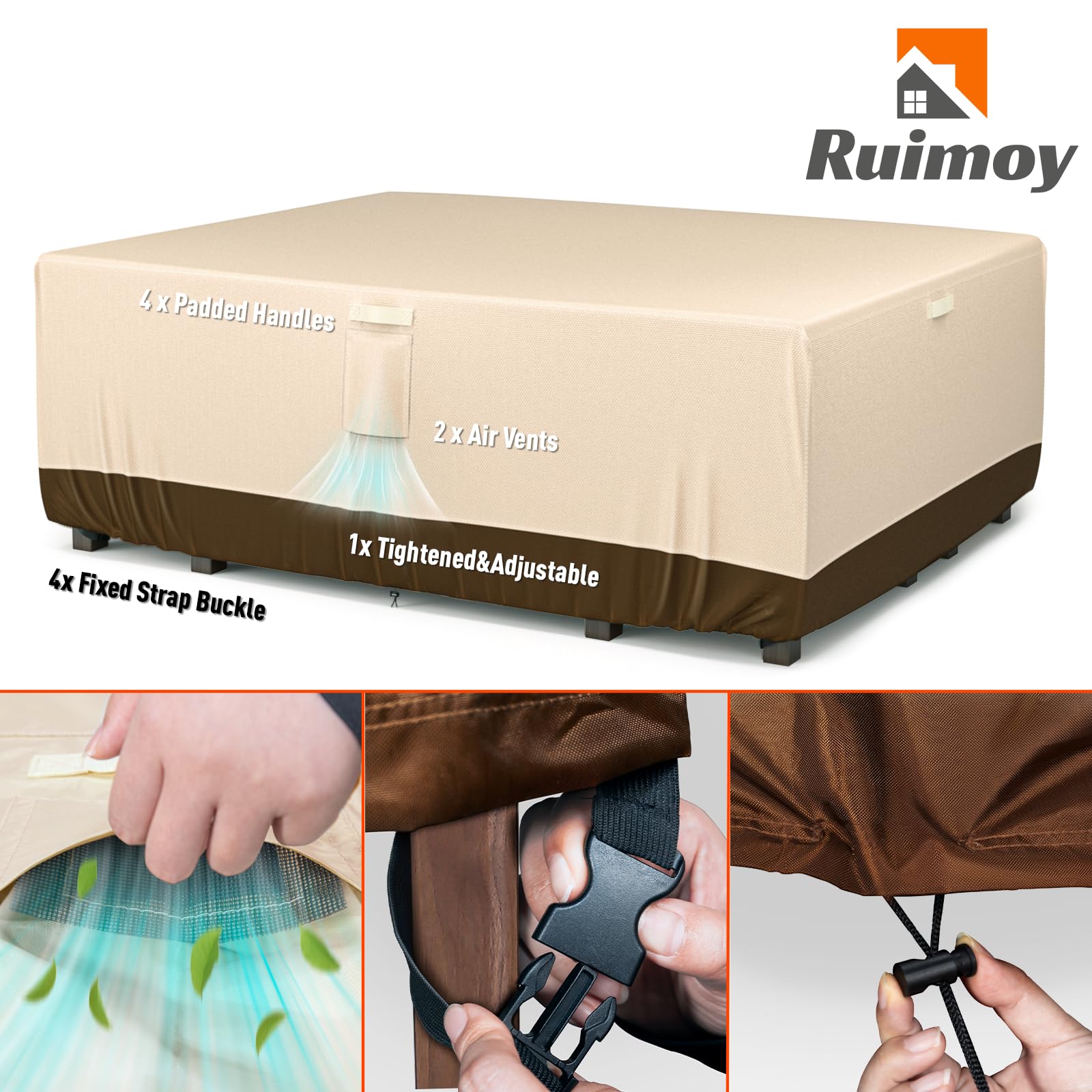 Ruimoy vent design closeup promoting airflow and reducing condensation benefit