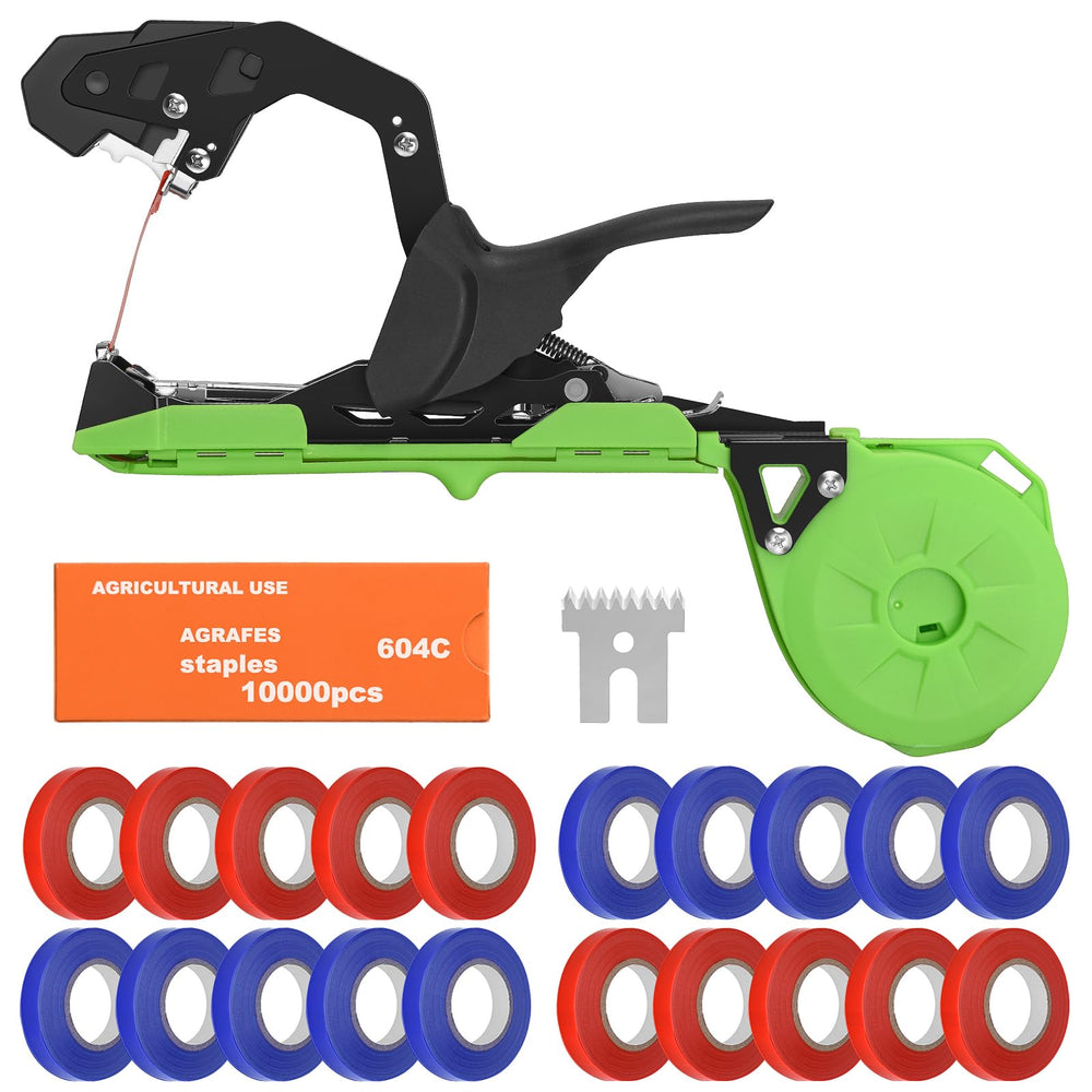 RUKHOOL tool in greenhouse tying grapes for consistent plant support
