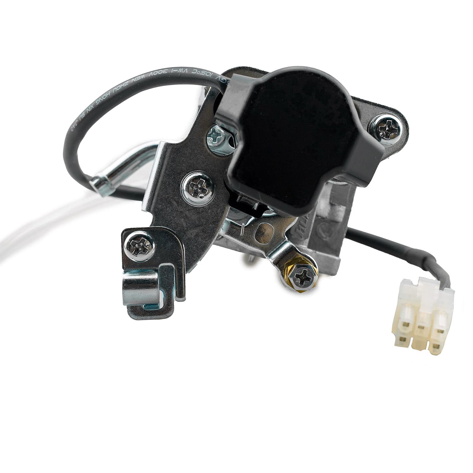Ruma carburetor next to ruler showing compact size for easy replacement