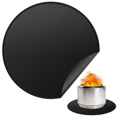 rumlick 48-inch round mat front view showing full deck protection