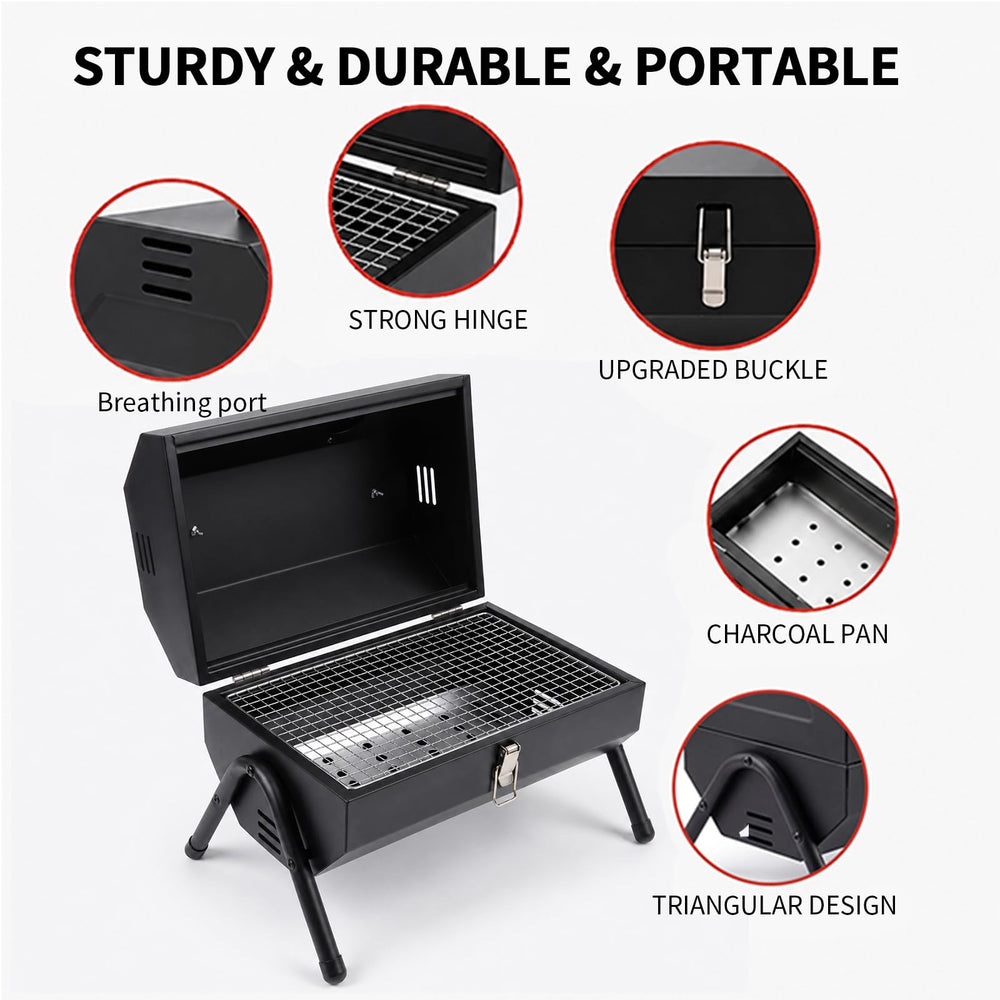 Run Jee charcoal tray detail showing ventilation and cleaner cooking benefit