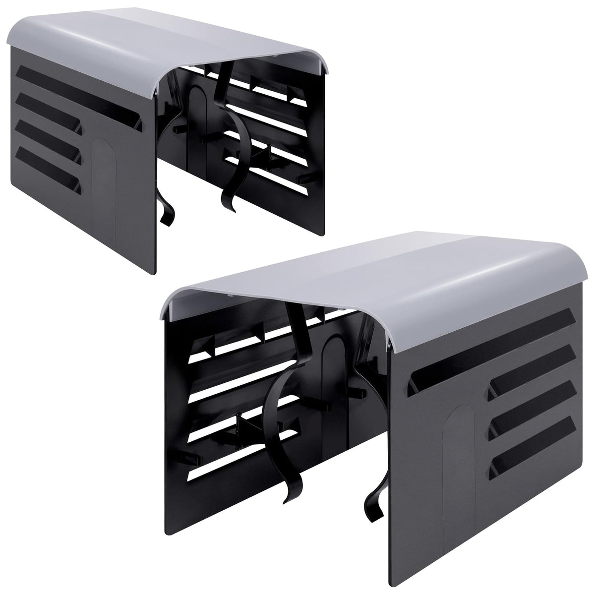RunNico front view of two pump covers showing protective shape and fit benefit
