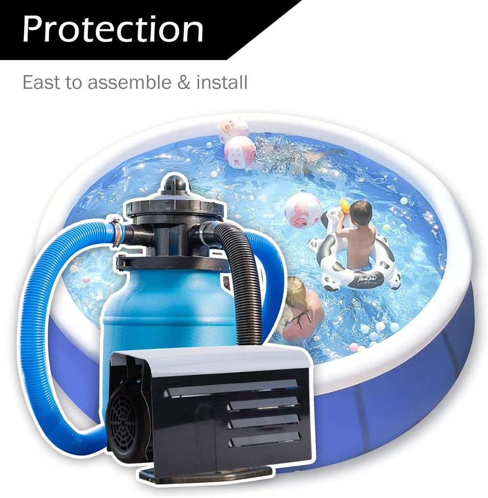 RunNico cover installed poolside demonstrating neat, low-profile protection