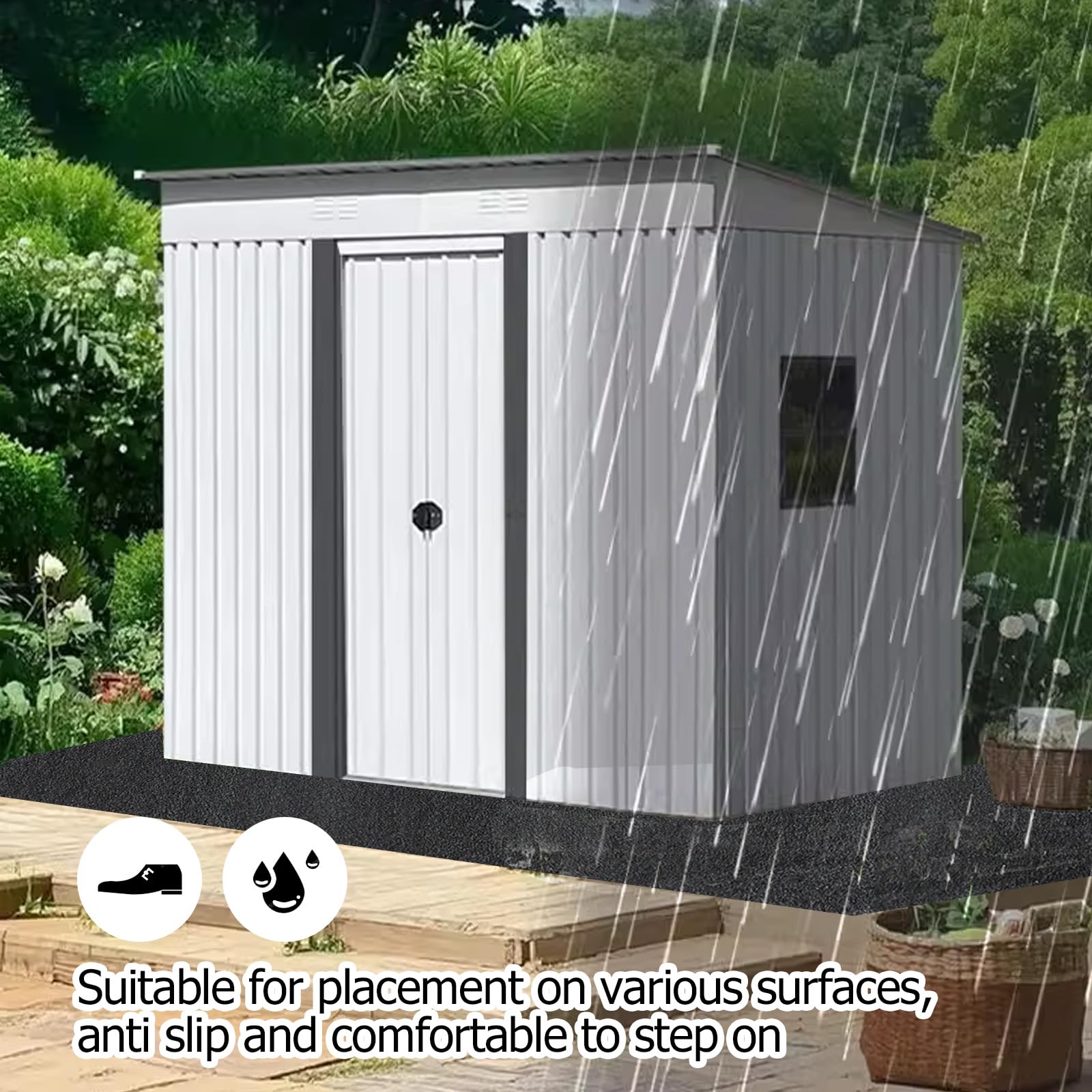 RUNZEG mat folded compactly for storage offering easy transport benefit