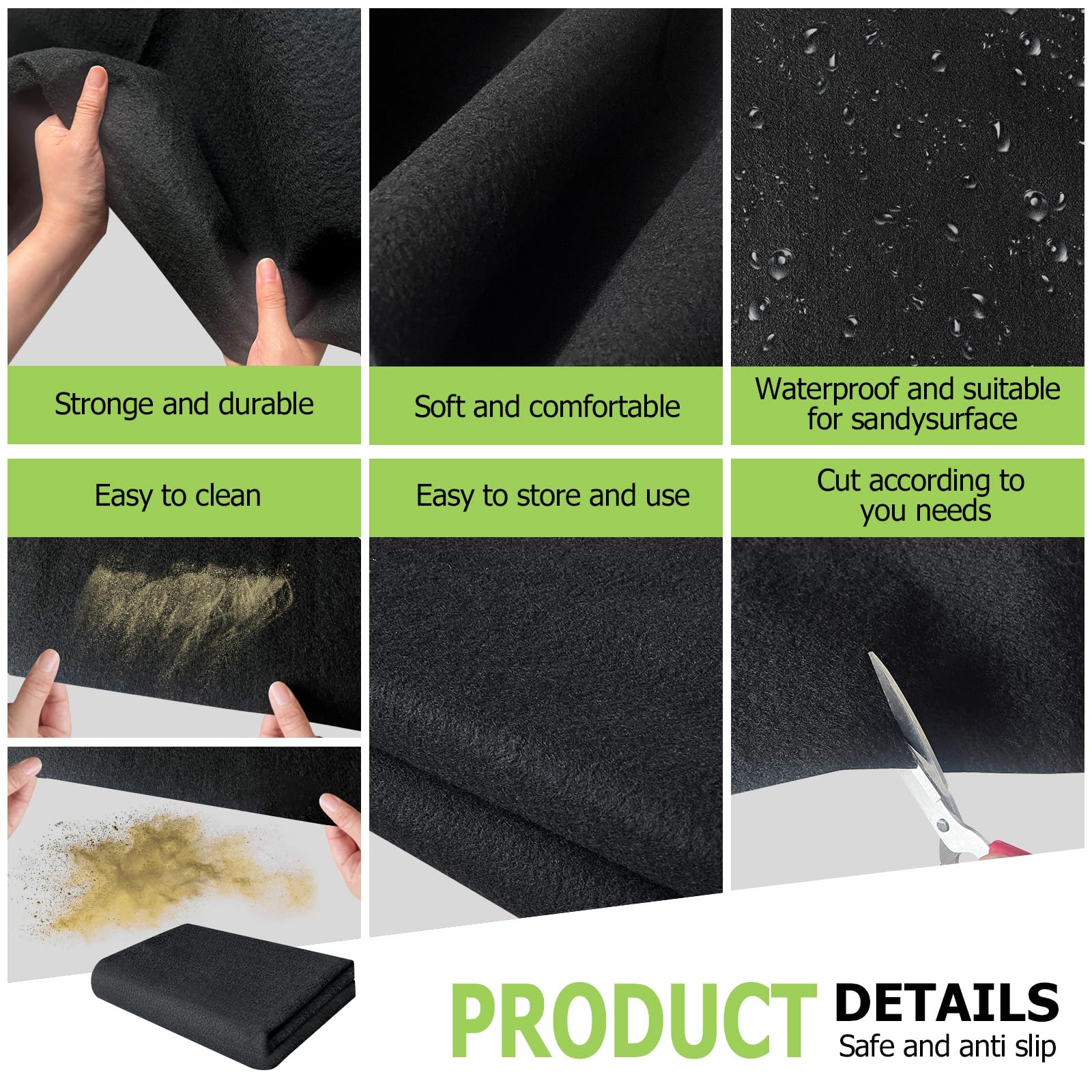 RUNZEG mat installed inside tent creating cleaner, comfortable camping floor
