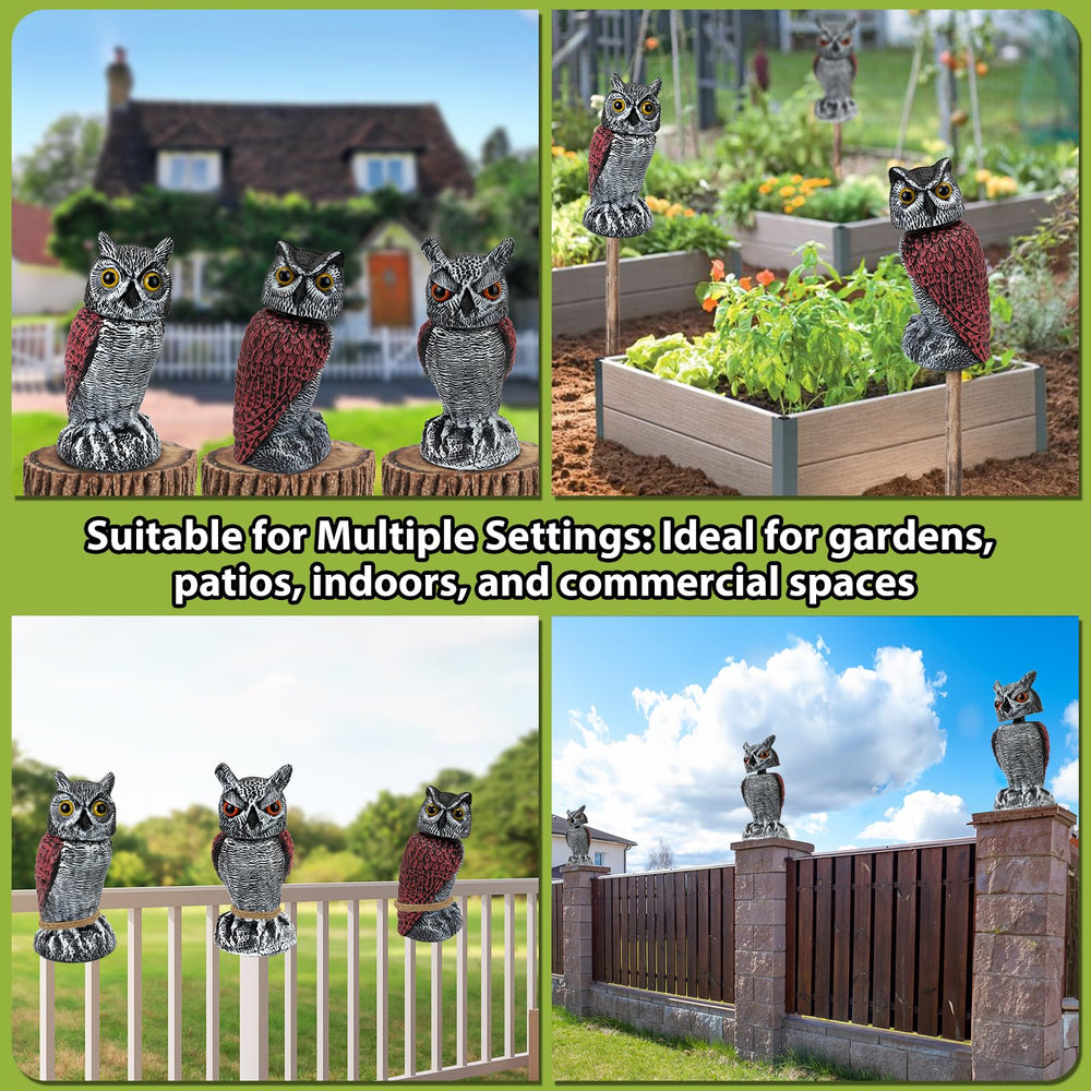 Ruolan three-pack array across garden providing broader bird coverage