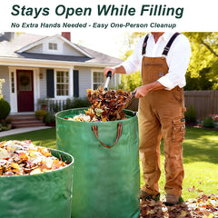 Ruolan PVC ring holding bag open for easy filling and hands-free benefit