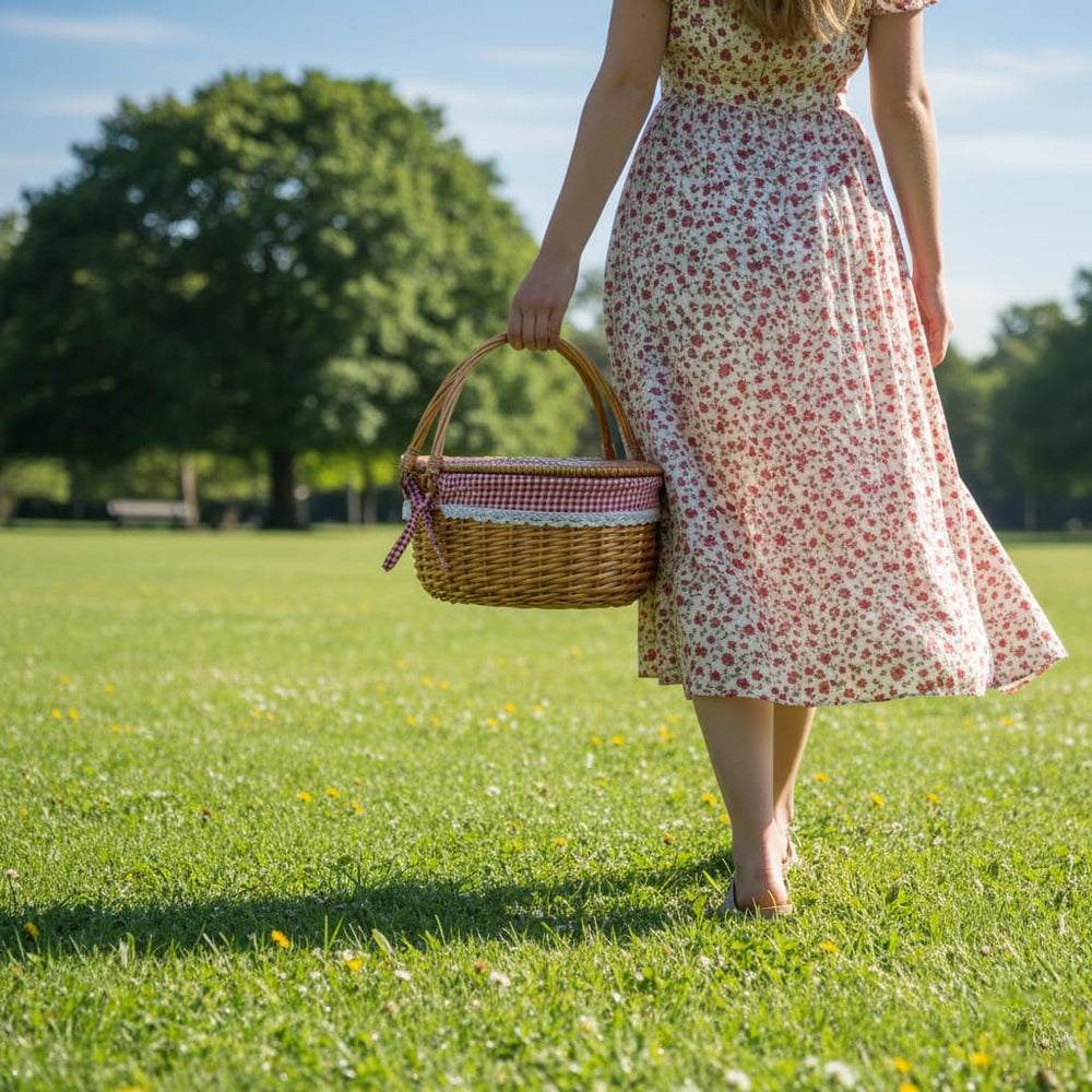 RURALITY picnic scene on blanket illustrating attractive outdoor use