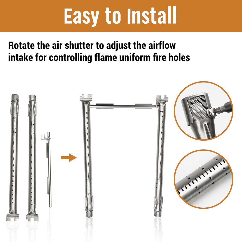 Rushare set installed in a Weber Spirit II 200 Series grill demonstrating easy upgrade