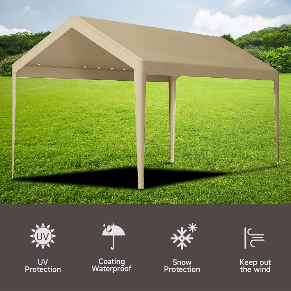Rutile installed on a metal carport illustrating shelter function