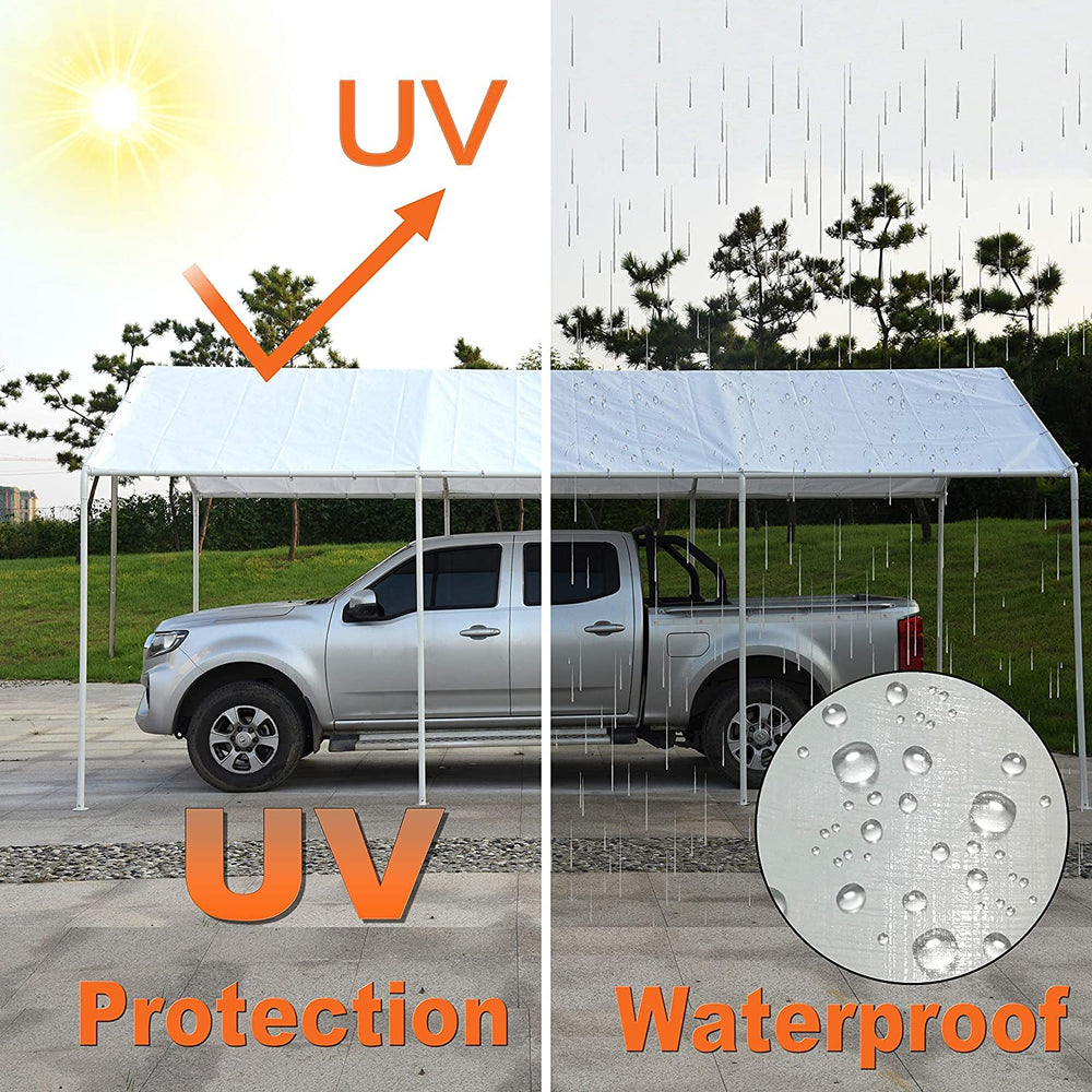 Generic rutile lifestyle driveway setup showing easy replacement and outdoor coverage