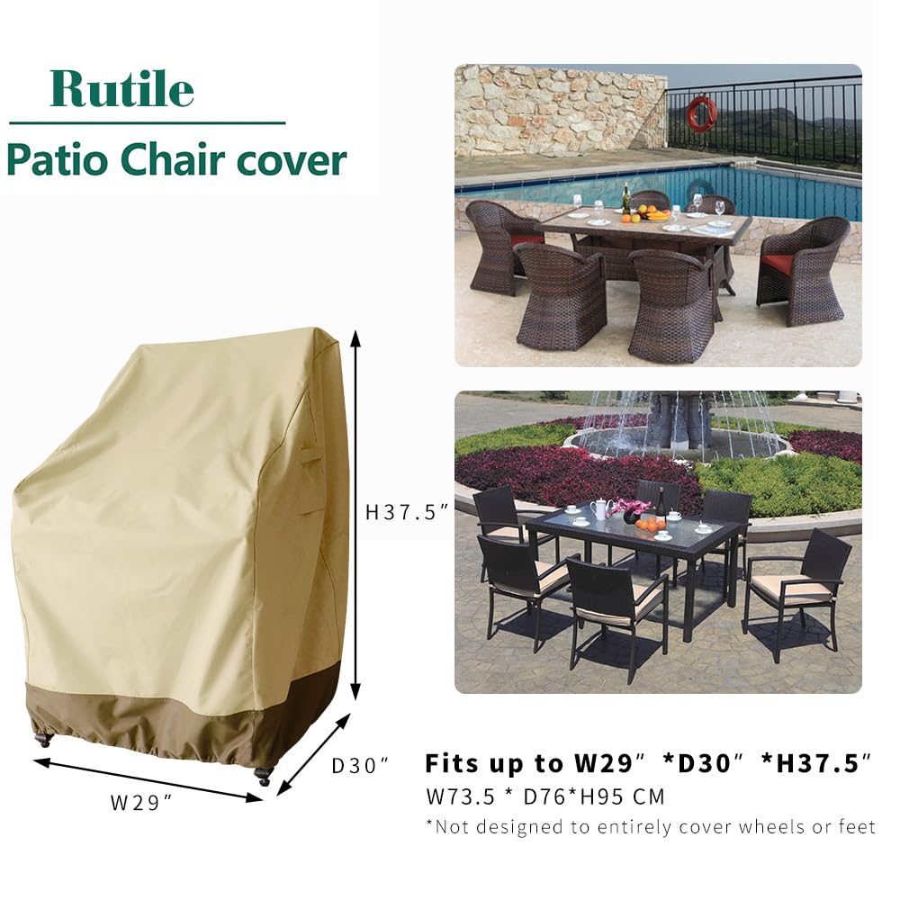 Rutile side profile on a rocking chair showing tailored fit and coverage