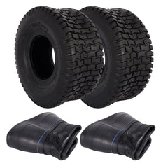 RUTU front view of two 15x6.00-6 tires showing profile and durability benefit