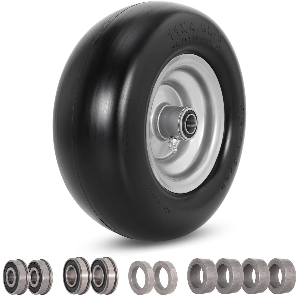 RUTU front view of full tire and wheel assembly showing ready-to-install benefit