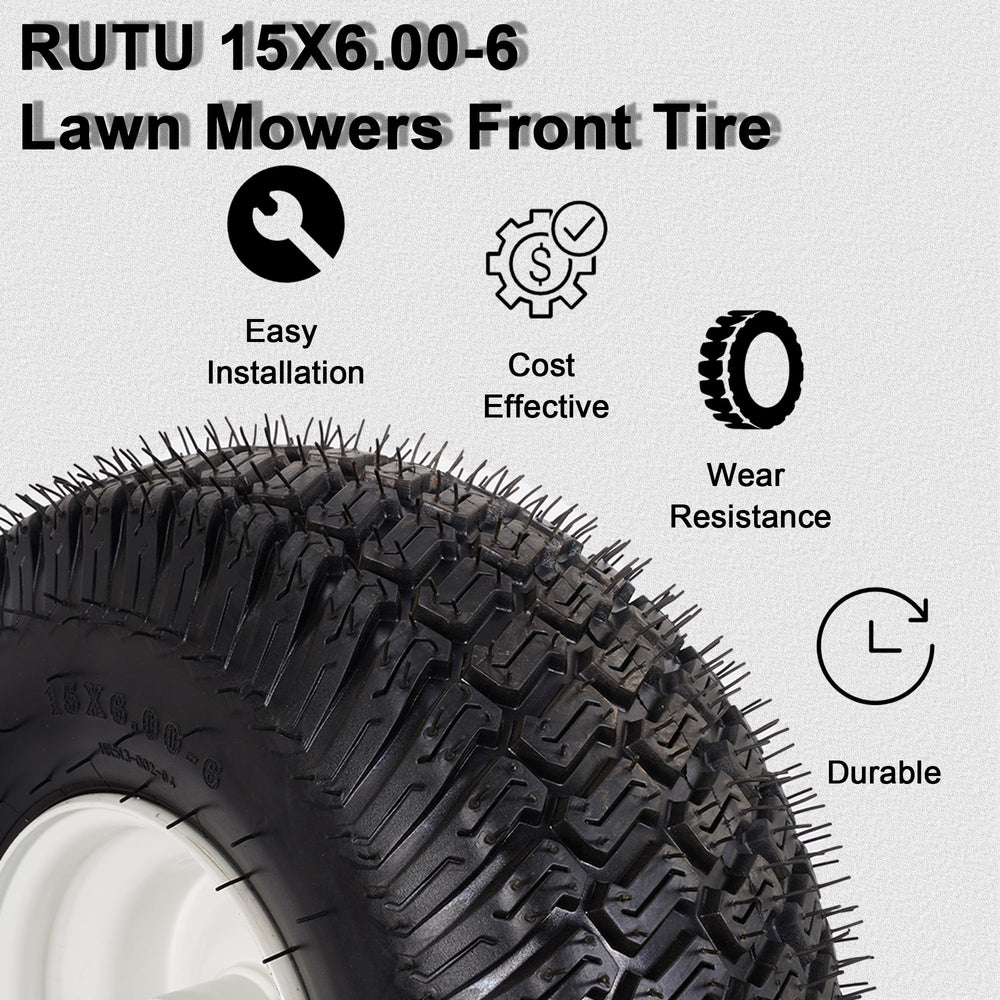 RUTU sidewall detail showing 4-pr casing and durable rubber construction