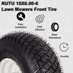 RUTU sidewall detail showing 4-pr casing and durable rubber construction