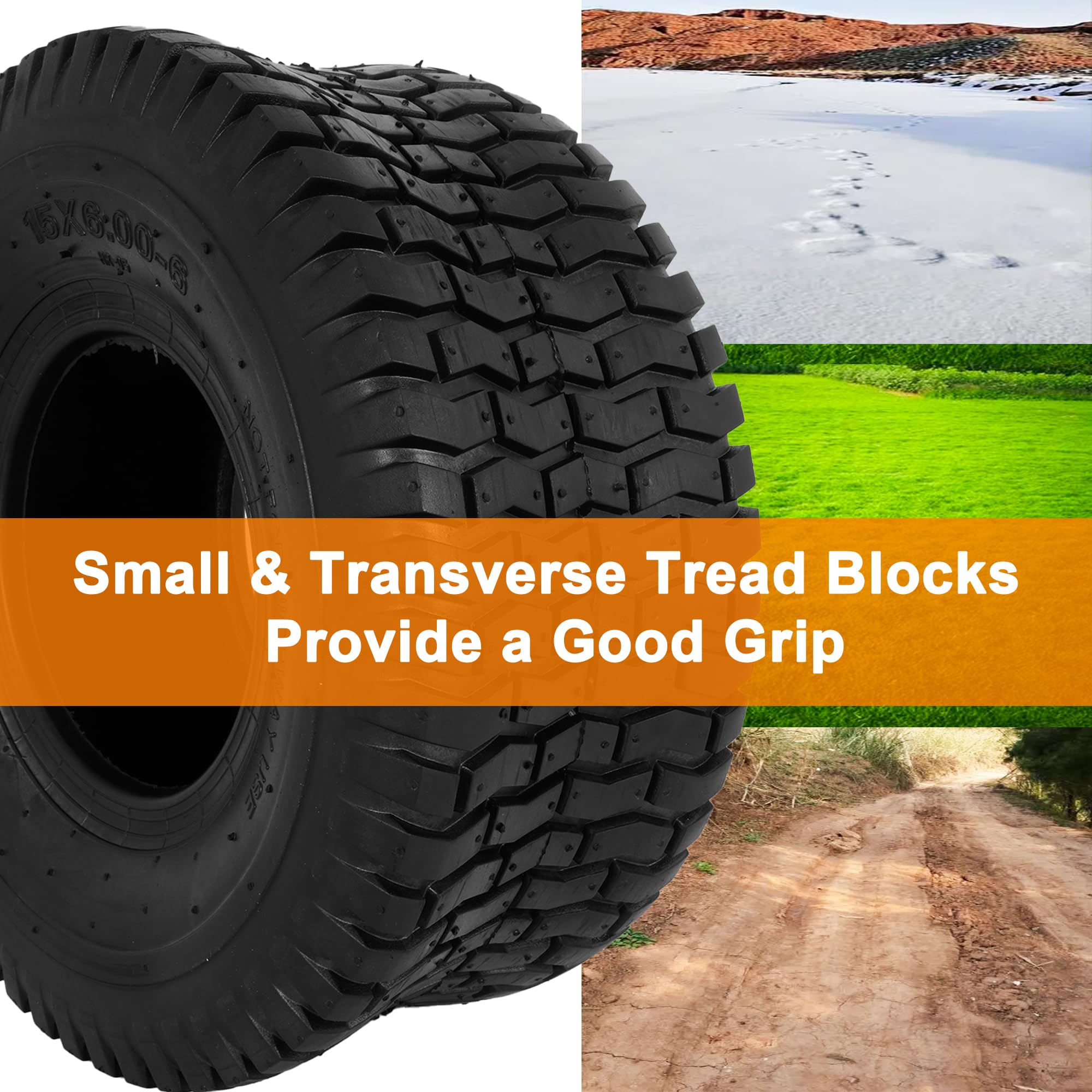 RUTU tire beside ruler showing 15-inch diameter for accurate fit confirmation