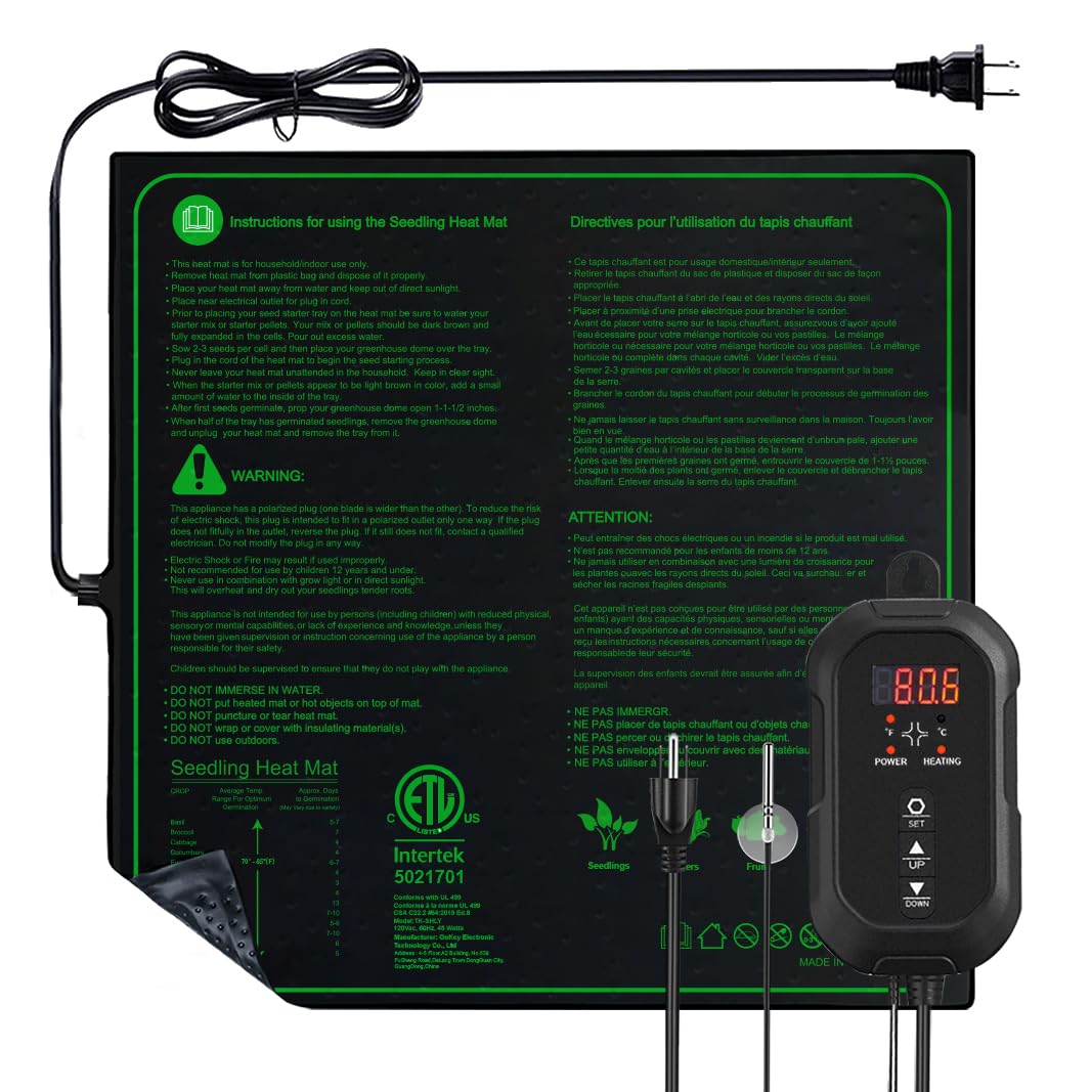 Ruyyi front view of 20x20 heat mat showing compact design and fit