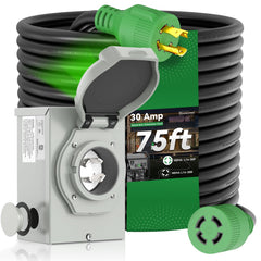 RVINGPRO front view of kit showing cord and inlet box for quick identification and purchase benefit