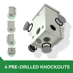 RVINGPRO inlet cap with green LED indicator showing clear power status benefit