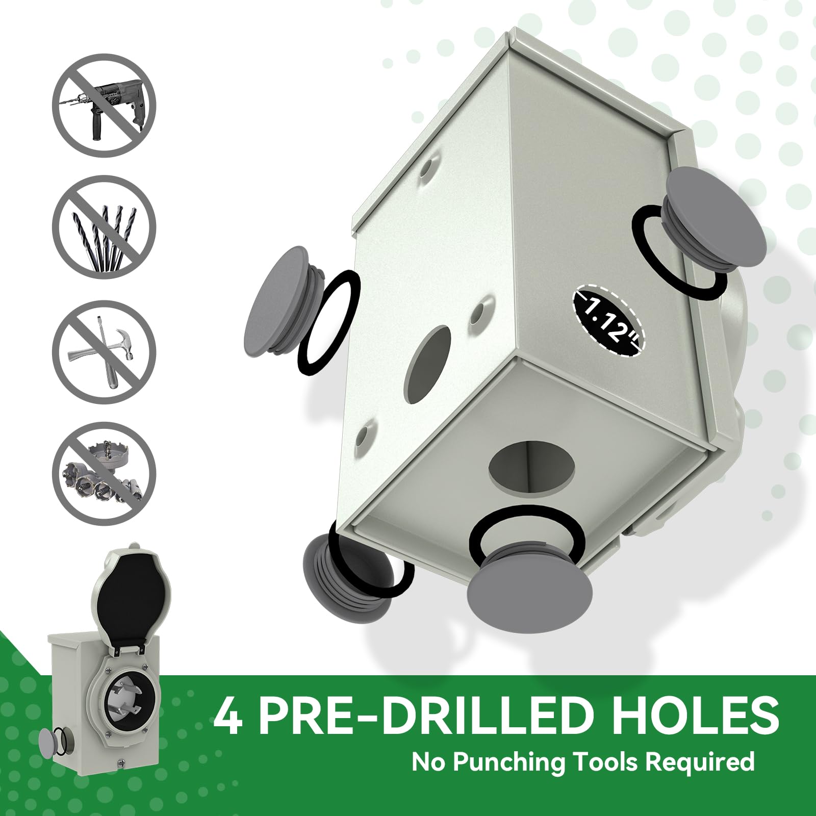 RVINGPRO close-up of NEMA 14-30P and L14-30R connectors showing secure twist-lock reliability