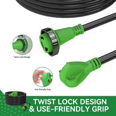 RVINGPRO male plug finger-grip detail for easier plug and unplug benefit