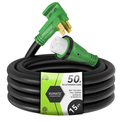 RVMATE front angled plug view showing easy grip and safe connection benefit