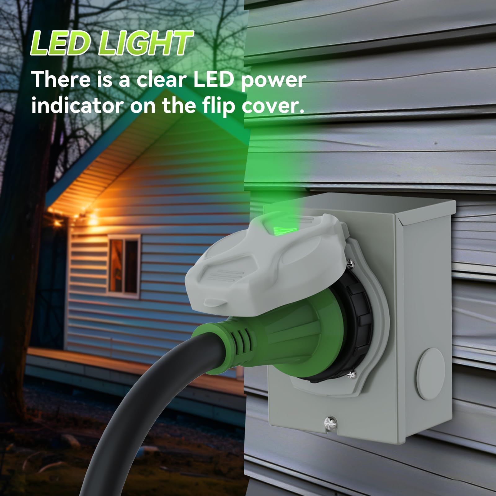 RVMATE installed near generator showing outdoor hookup reliability