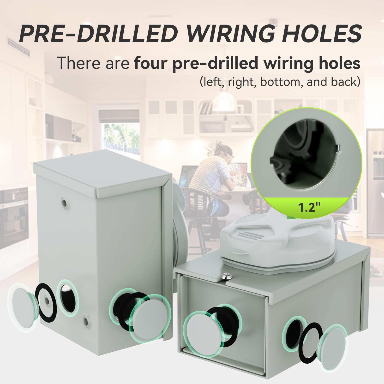 RVMATE open front revealing roomy wiring space for easier installations