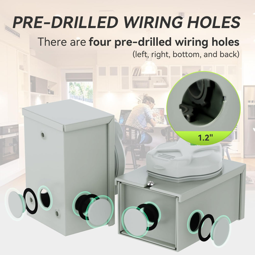 RVMATE open front revealing roomy wiring space for easier installations