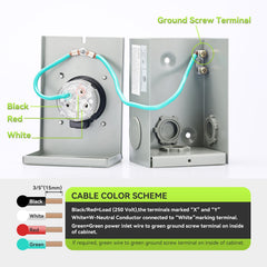 RVMATE side profile with weatherproof flip cover protecting the inlet