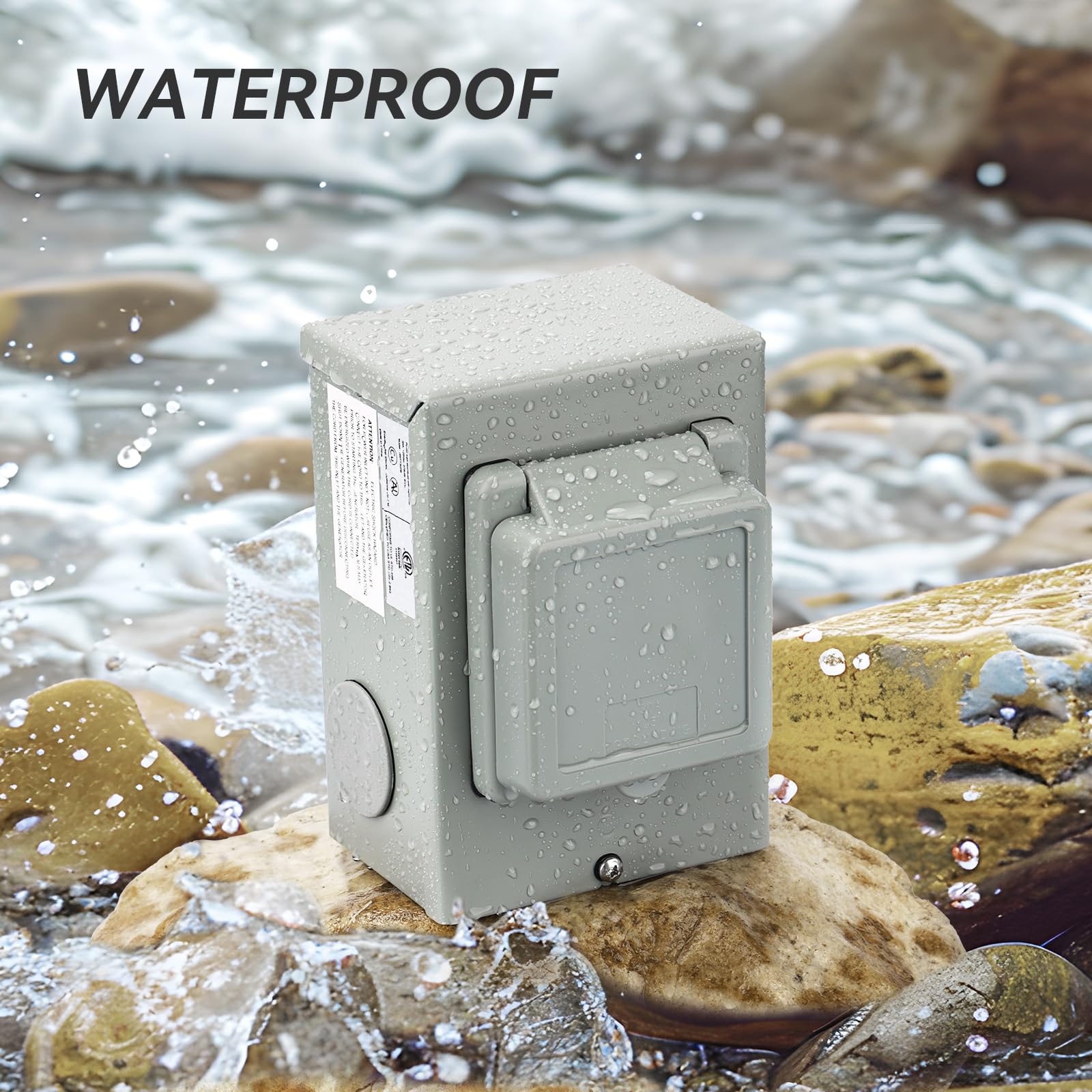 RVMATE TT-30P mounted on exterior wall showing outdoor installation durability