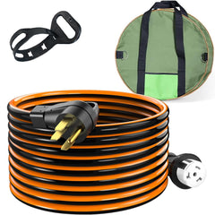 RVPLAN front view showing plug and cord, durable connector benefit