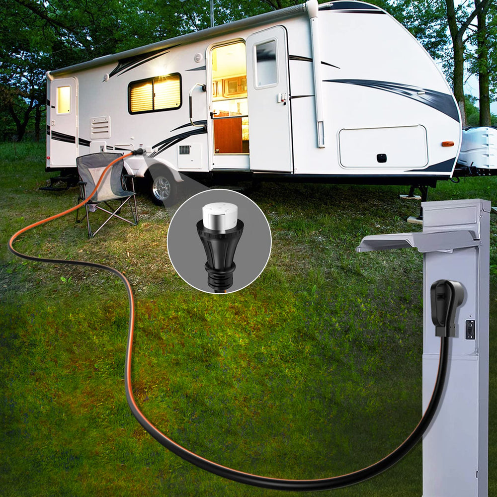 RVPLAN 25 foot cord beside ruler, clear size and reach advantage