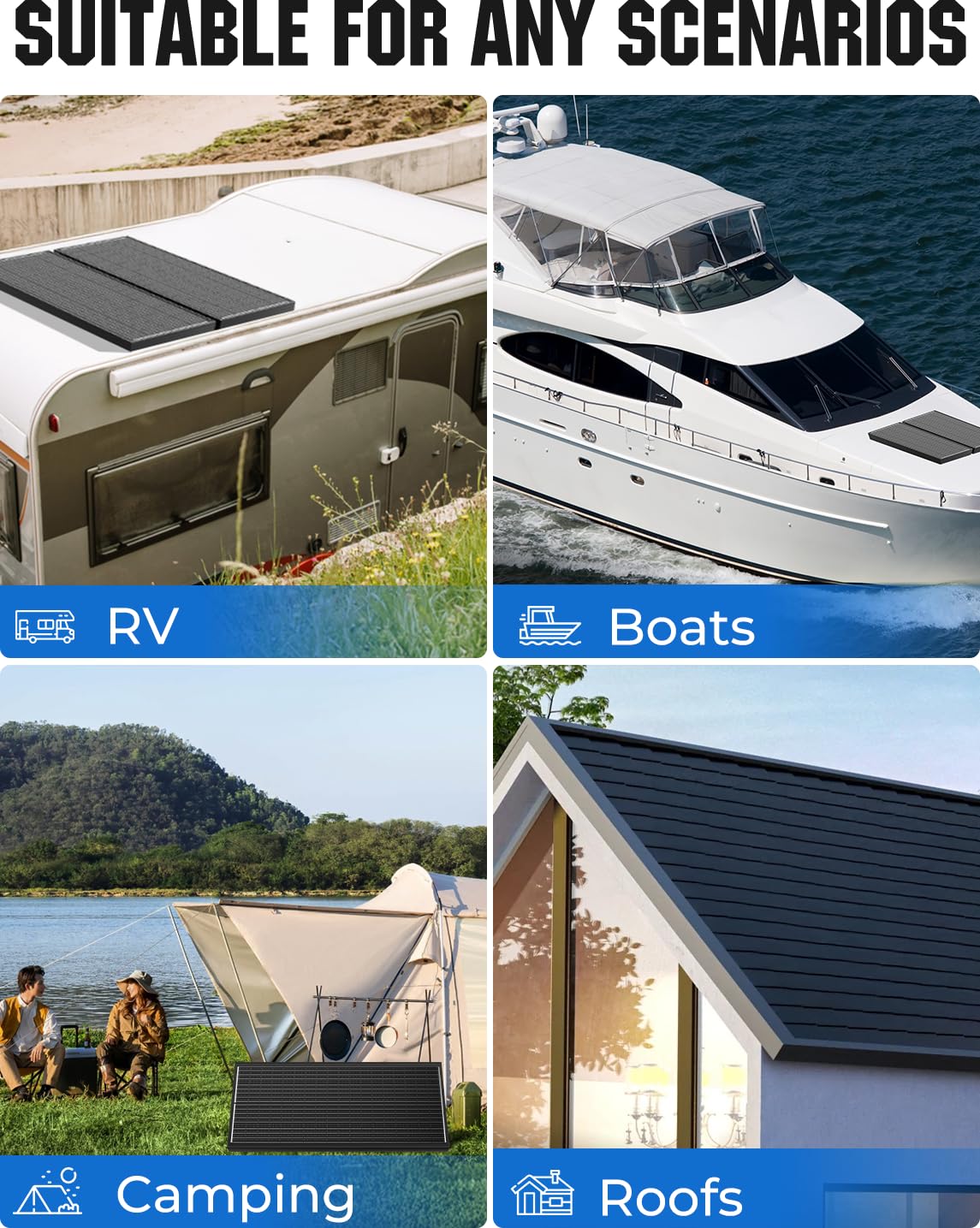 Rvpozwer solar panel powering campsite demonstrating off-grid convenience