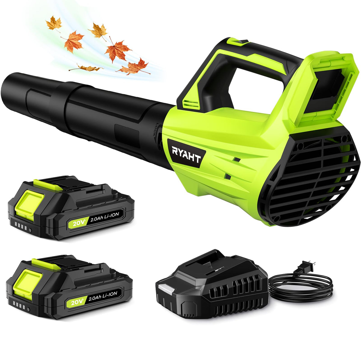 RYAHT front view of blower showing compact design and portability benefit