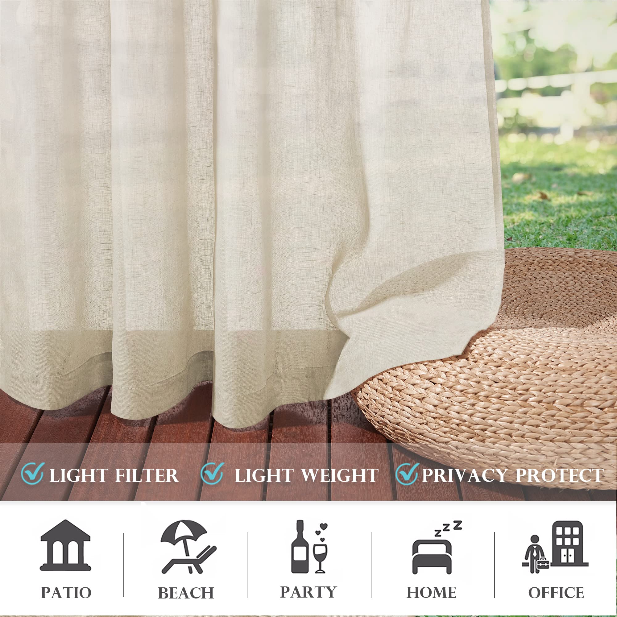 RYB HOME folded panels ready for washing showing easy-care convenience