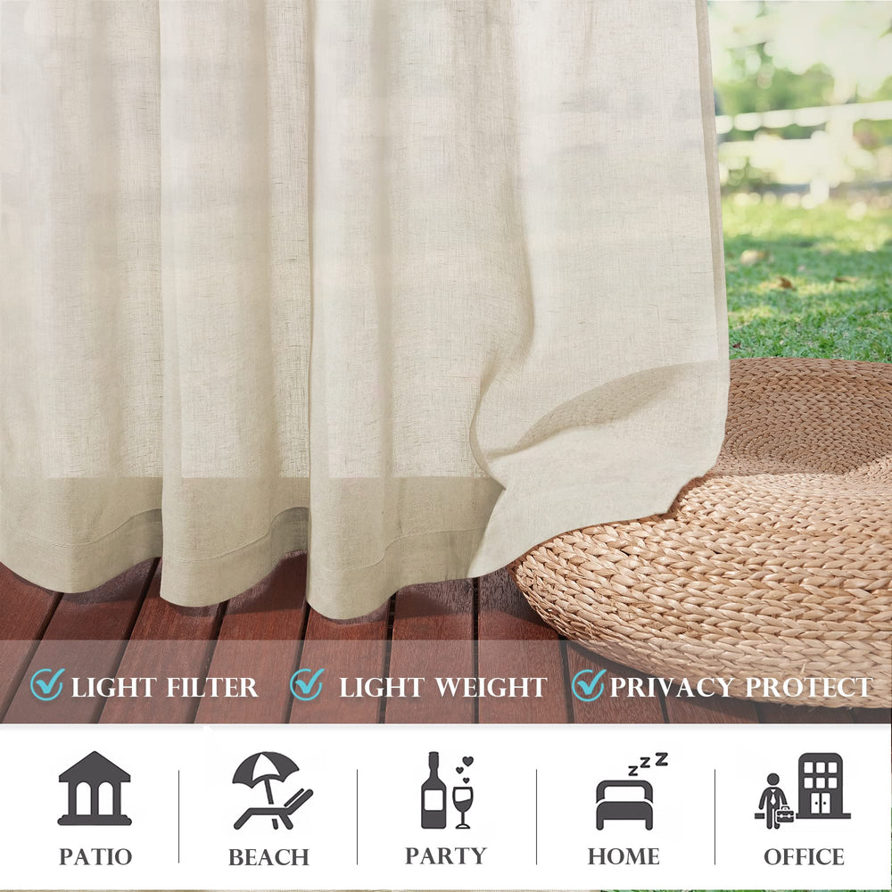 RYB HOME folded panels ready for washing showing easy-care convenience