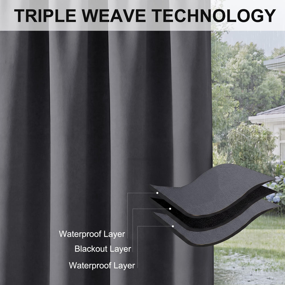 RYB HOME folded curtain in storage illustrating compact storage and care