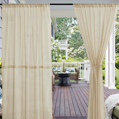 RYB HOME front view of two panels showing elegant outdoor styling and quick privacy