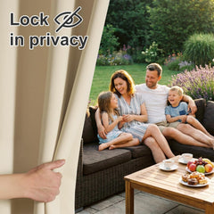 RYB HOME top ring and grommet detail ensuring easy rod installation and secure hang