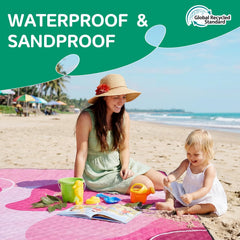 RYCHIC close-up of waterproof backing protecting against damp ground