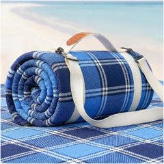 RYCHIC front folded blanket showing compact portability and quick grab convenience