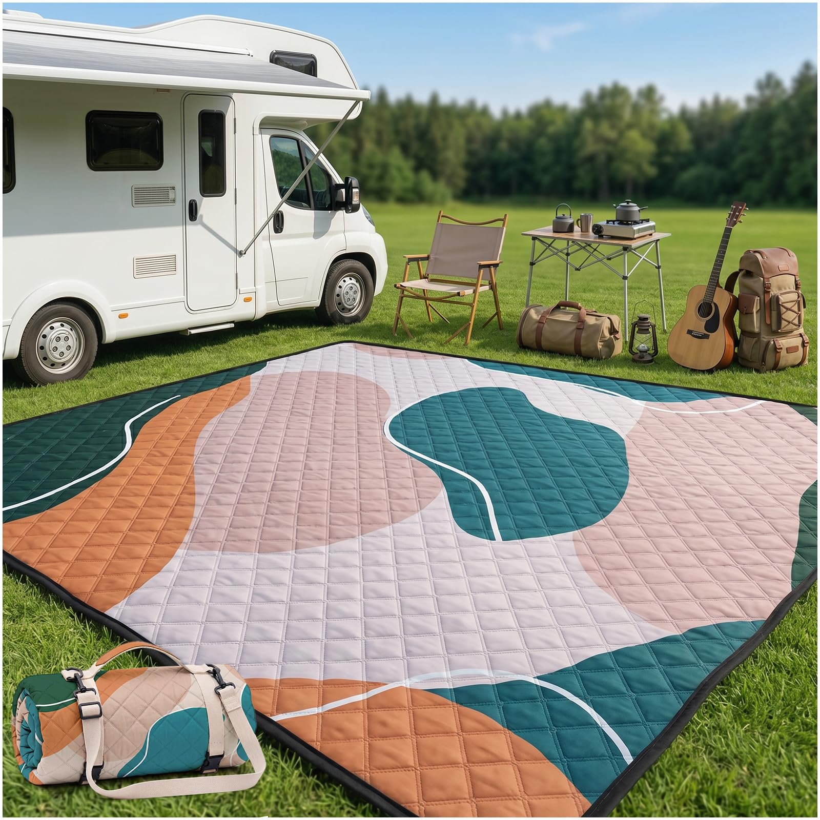 RYCHIC front view showing full blanket spread and generous coverage