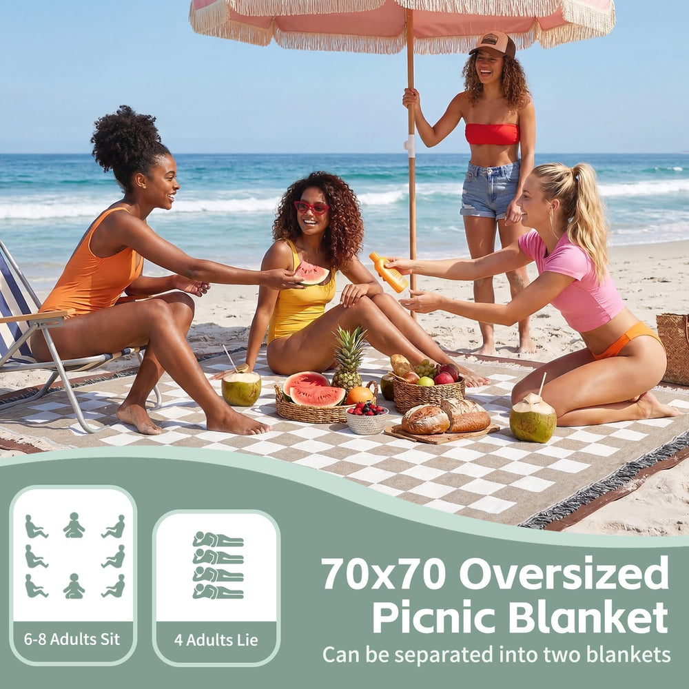RYCHIC waterproof Oxford backing close-up preventing dampness and sand