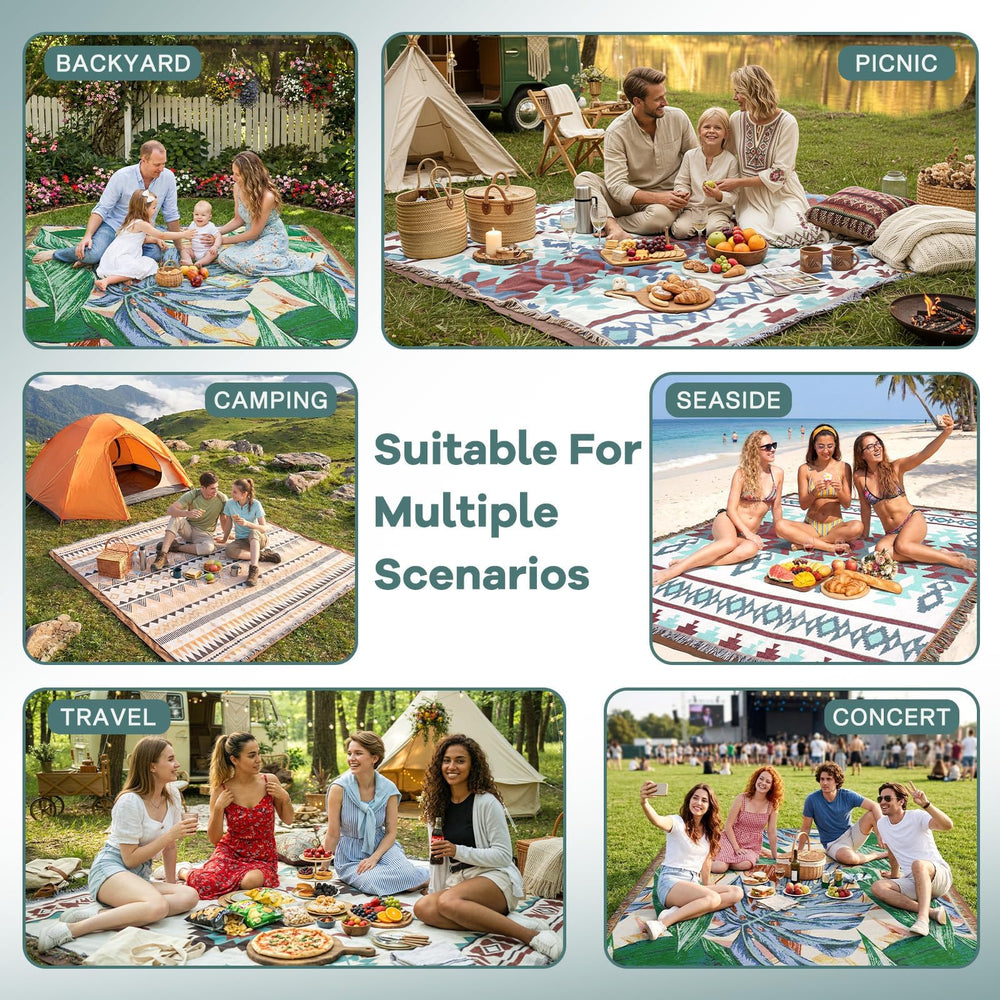 RYCHIC used as table cover demonstrating versatile indoor-outdoor utility