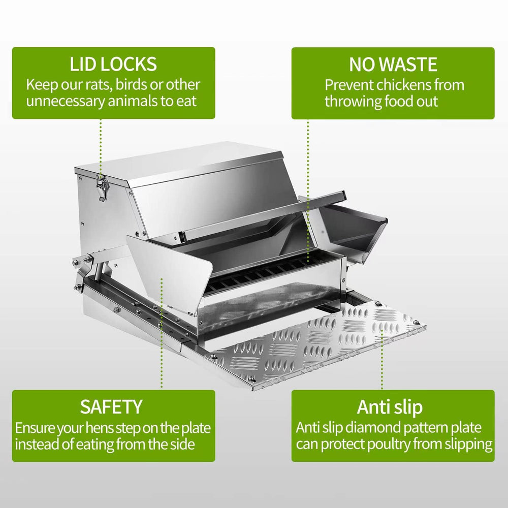 RYFT capacity comparison with feed bag showing 25 lb storage convenience