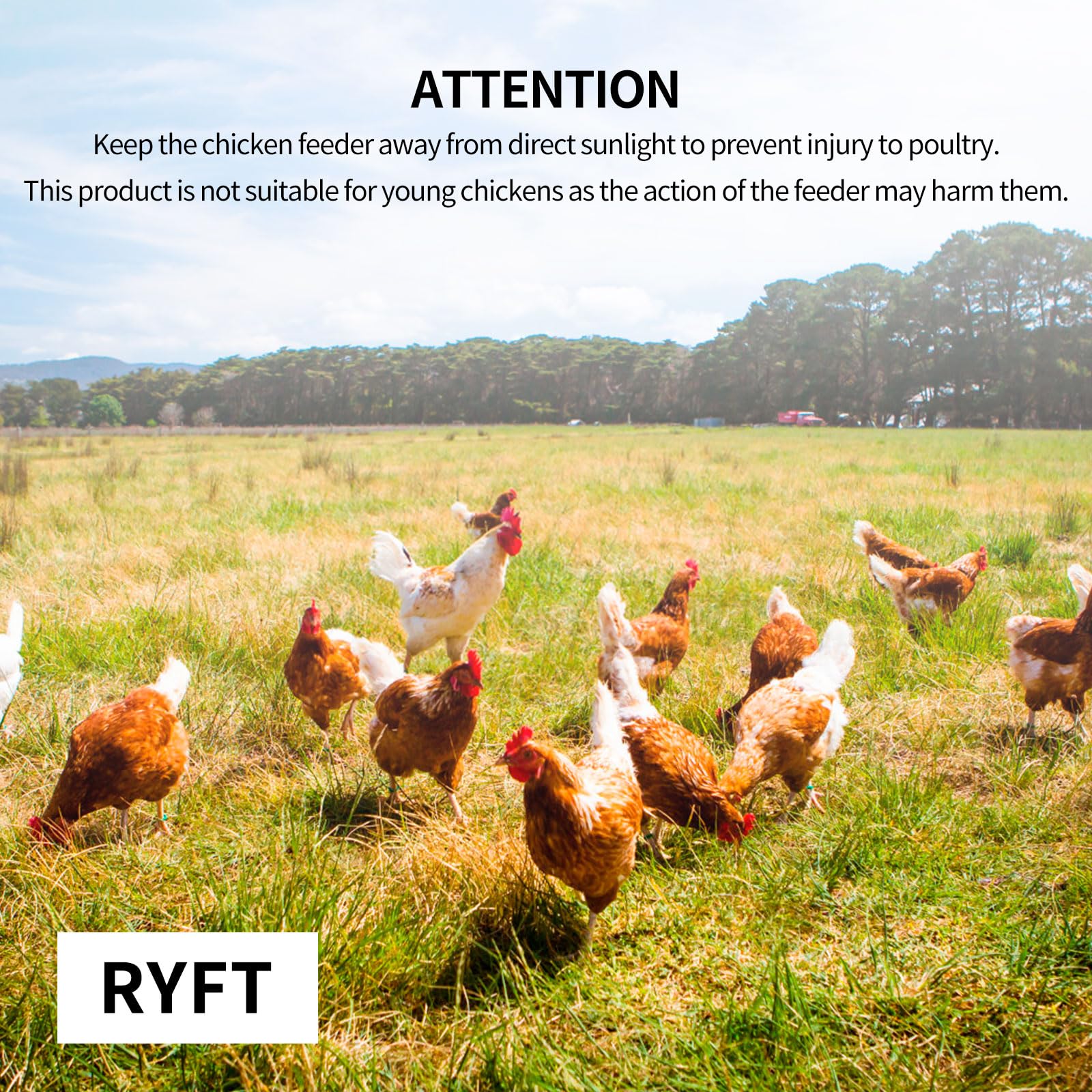 RYFT anti-scatter grille detail reducing waste and preventing feed spillage